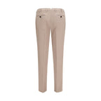 Pantalon décontracté en coton beige