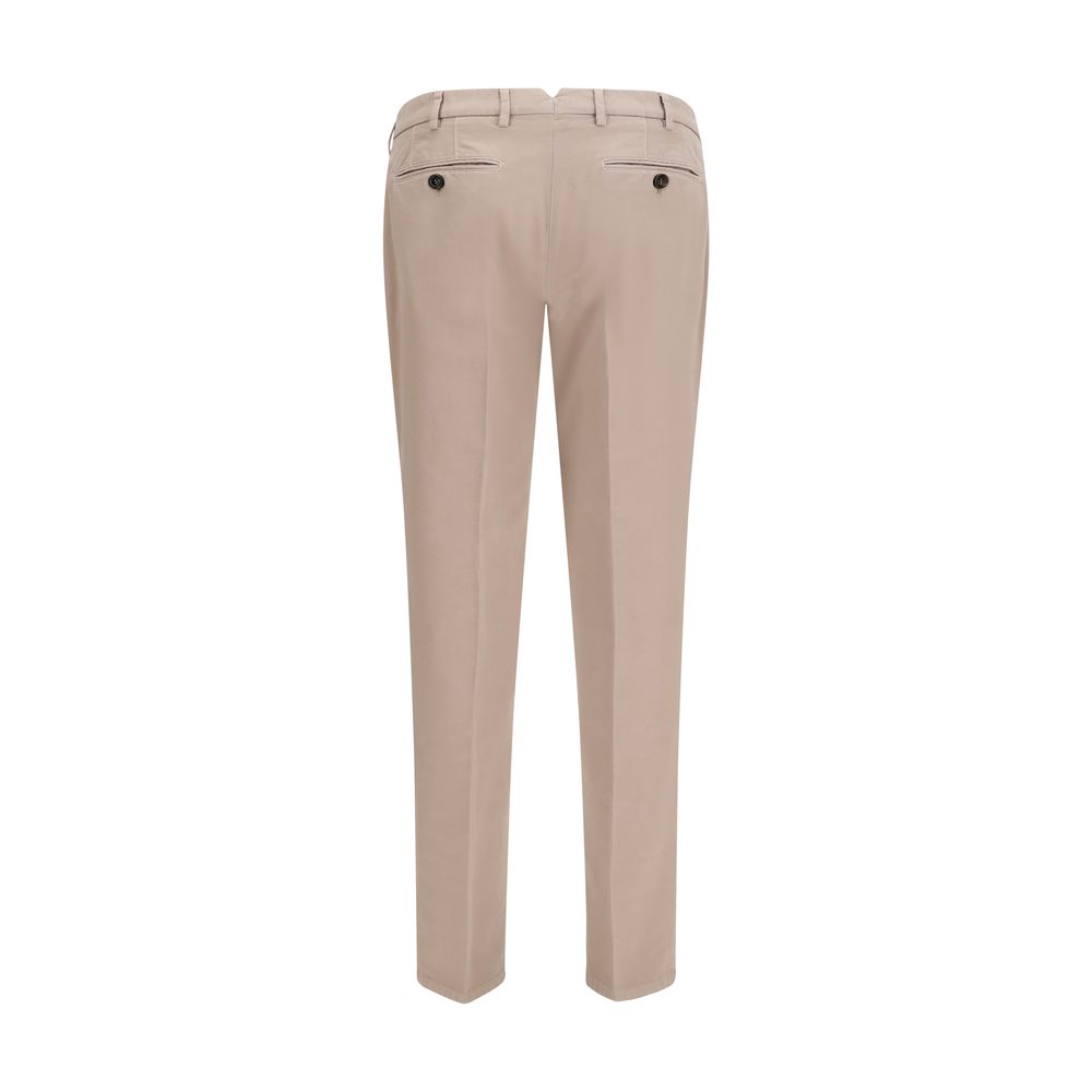 Pantalon décontracté en coton beige