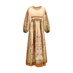 Robe décontractée en coton multicolore