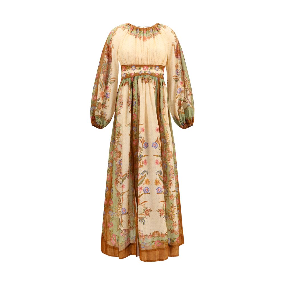 Robe décontractée en coton multicolore