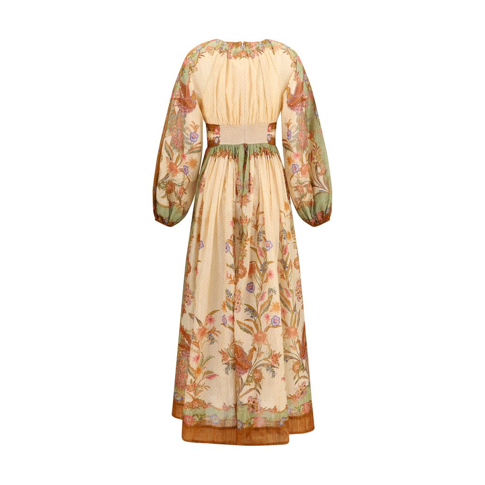 Robe décontractée en coton multicolore