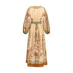 Robe décontractée en coton multicolore