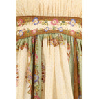 Robe décontractée en coton multicolore