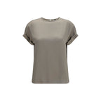 Beige Elastane Blouse