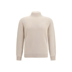 Beige Cashmere Turtleneck