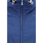 Blue Polyester Shell Jacket