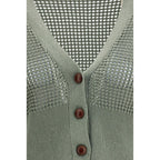 Bicolor Cotton Cardigan