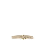 Beige Calf Leather Bos Taurus Regular Belt
