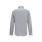 Gray Silk Dress Shirt