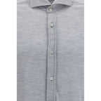 Gray Silk Dress Shirt