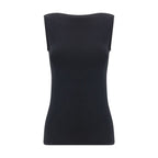 Black Modal Sleeveles T-Shirt