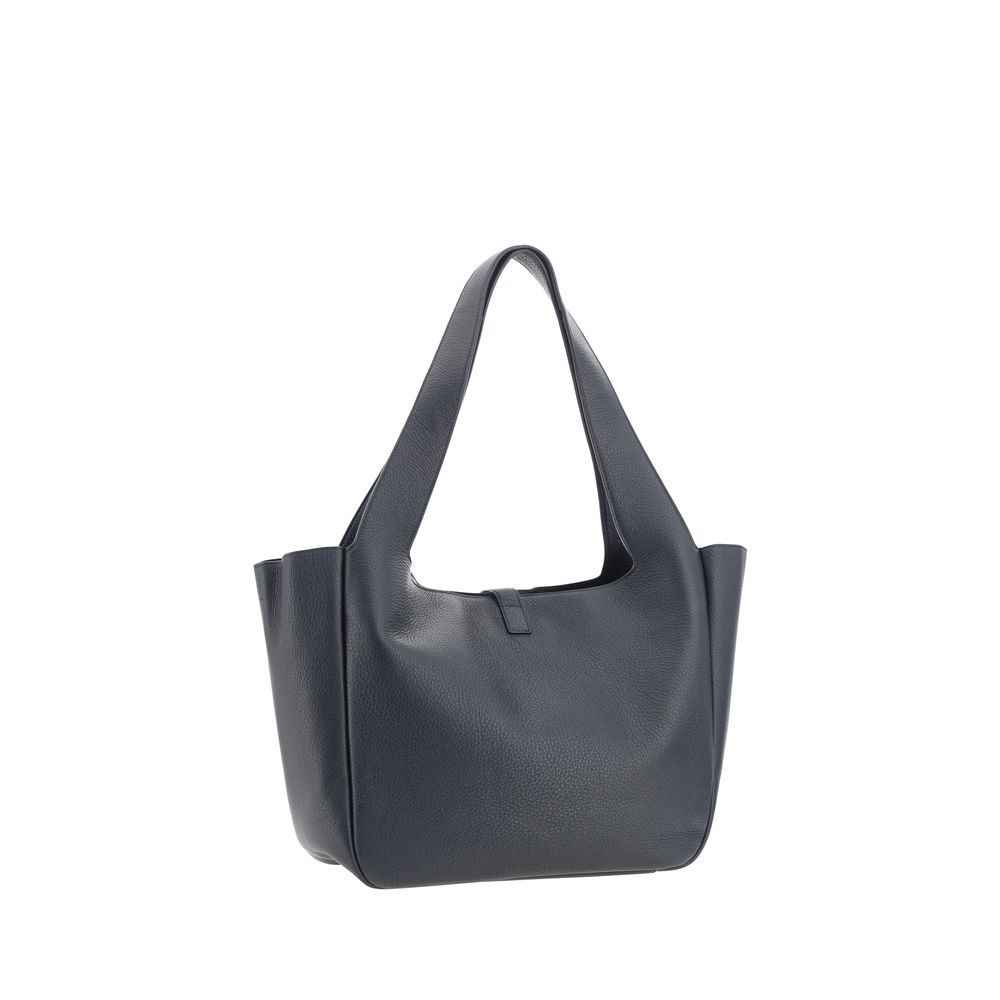 Sac à bandoulière en cuir de veau noir Bos Taurus