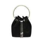 Black Cotton Shoulder Bag