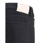 Jean droit en coton noir