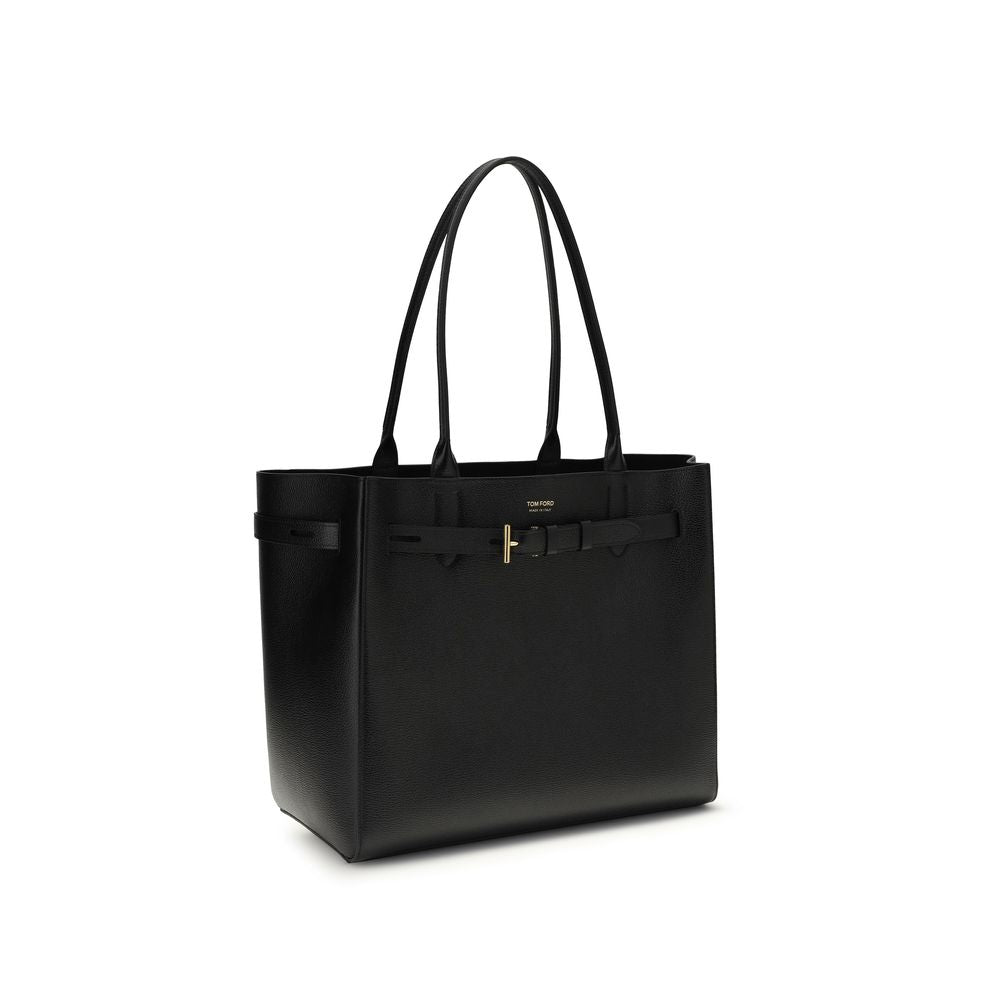Sac à bandoulière en cuir de veau noir Bos Taurus
