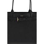 Sac à bandoulière en cuir de veau noir Bos Taurus