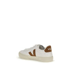 White Calf Leather Bos Taurus Low Top Sneakers