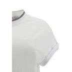 White Elastane T-Shirt