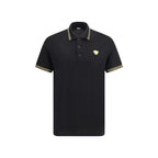 Black Cotton Polo Shirt