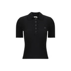 Black Viscose Polo Shirt