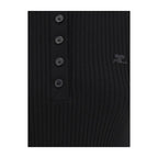 Black Viscose Polo Shirt