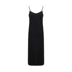 Black Polyester Casual Dress