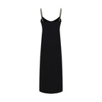 Black Polyester Casual Dress