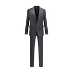 Black Fleece Wool Two-Piece Suit