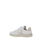 White Rubber Low Top Sneakers