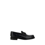 Black Calf Leather Bos Taurus Slip-On Loafers