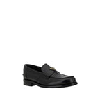 Black Calf Leather Bos Taurus Slip-On Loafers
