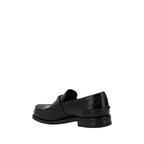 Black Calf Leather Bos Taurus Slip-On Loafers