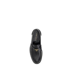Black Calf Leather Bos Taurus Slip-On Loafers