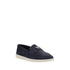 Blue Rubber Slip-On Loafers