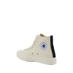 White Rubber High Top Sneakers