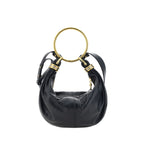Black Calf Leather Bos Taurus Handbag