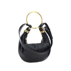 Black Calf Leather Bos Taurus Handbag