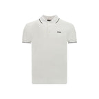 White Elastane Polo Shirt