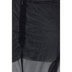 Black Polyester Casual Pants