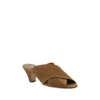 Brown Calf Leather Bos Taurus Platform Sandals