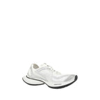White Polyethylene Athletic Sneakers