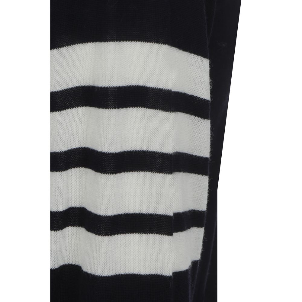 Blue Fleece Wool Cardigan