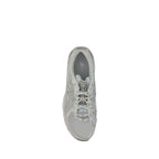 White Polyurethane Athletic Sneakers