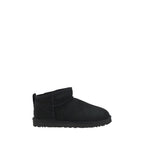 Black Goatskin Ankle Boots