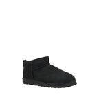 Black Goatskin Ankle Boots