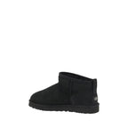 Black Goatskin Ankle Boots
