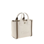 Beige Cotton Handbag