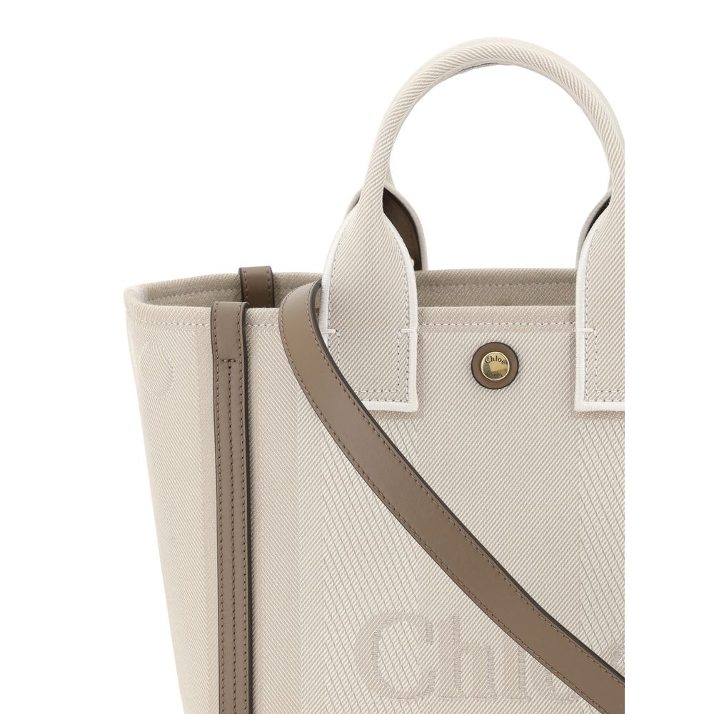 Beige Cotton Handbag