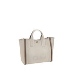 Beige Cotton Handbag