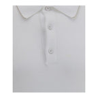 White Cotton Polo Shirt